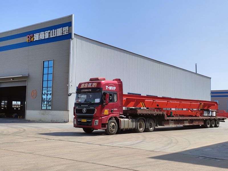 電動葫蘆門式起重機  MHxh10t—14m 外懸3.5/1.5m 制作完成，發往青海交付客戶使用